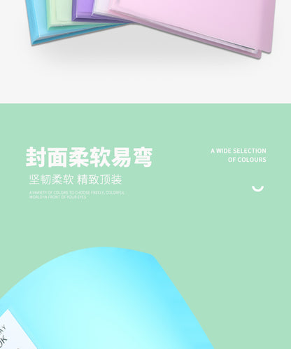 Transparent Multi-Layer Loose-Leaf A4 Folder Pp Student Certificate and Test Paper Storage Book File Folder for Pregnancy Check-Up and Music Score Storage