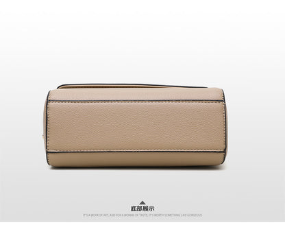 Small Square Bag for Women 2026 New Fashion Soft Leather Women's Shoulder Crossbody Bag Pure Color High-Quality Texture Middle-Aged Mom Bag