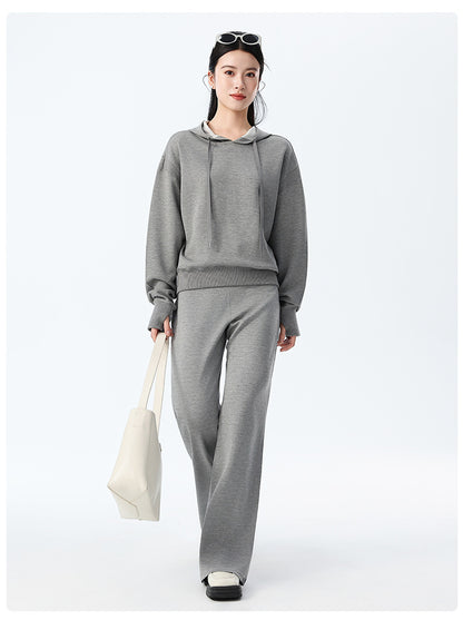 Couple Style Air Layer Hooded Top for Women, Lightweight, Breathable, High-End, Slim, Casual, Loose Sweatshirt, New Trendy Brand