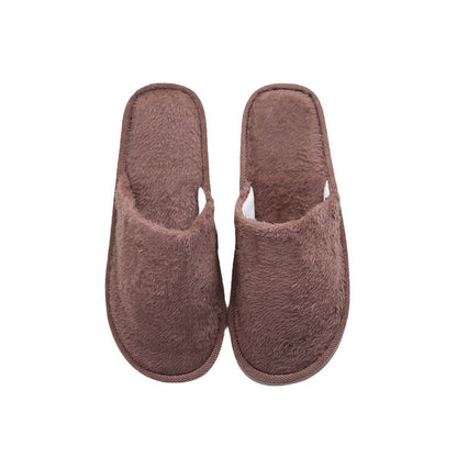 New plush indoor home autumn and winter wooden floor warm EVA moon cotton slippers Cixi men and women couples