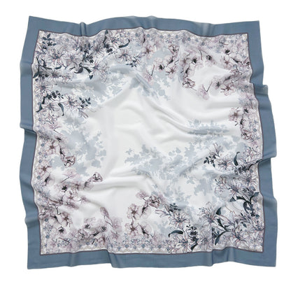 Cross-Border New Product Voile Print 110 Square Scarf Classic Lace Scarf Turban Malaysian Shawl