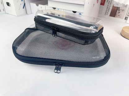 2025 Cross-Border Amazon Pet Mesh Tote Bag Zipper Mesh Storage and Sorting Bag Storage Bag Cross-Border Hot Seller