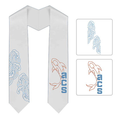 Factory Direct Sales Graduation Season Ribbon Ceremonial Shoulder Strap Solid Color Graduation Ceremonial Ribbon Honor Award Shawl Tassel Gold Stamping