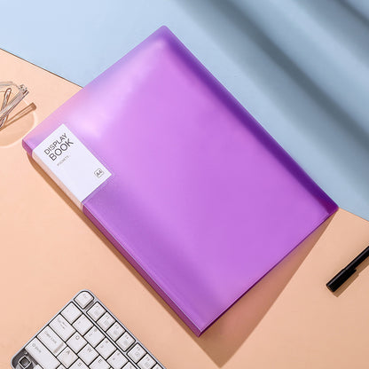 Transparent Multi-Layer Loose-Leaf A4 Folder Pp Student Certificate and Test Paper Storage Book File Folder for Pregnancy Check-Up and Music Score Storage