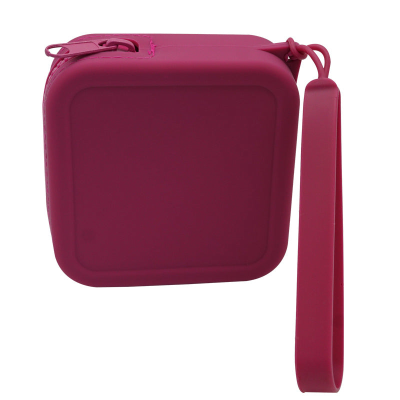 Portable Storage Silicone Cosmetic Bag Change Sanitary Napkin Storage Bag Coin Bag Large Key Case Headset Multi-purpose