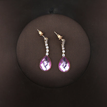 Korean Bride Necklace Earrings Two-piece Decorations Wedding Yarn Wedding Jewelry Wedding Accessories Dance Studio