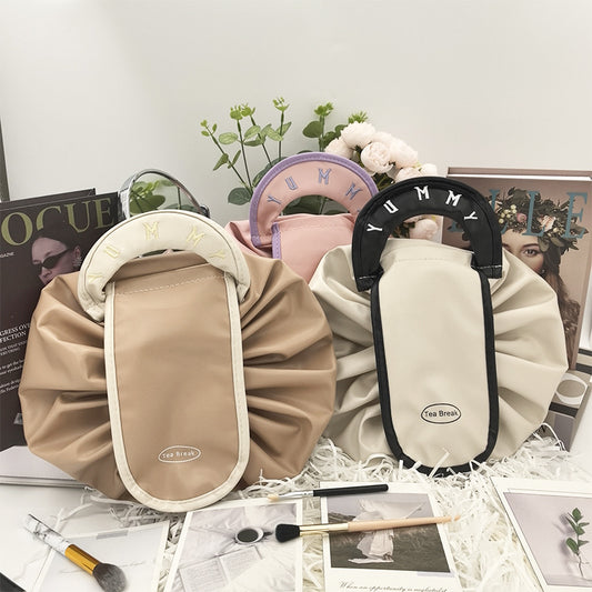 Lazy Person's Makeup Bag, Travel Large-Capacity Portable Storage Bag, Drawstring Pouch, Makeup Storage