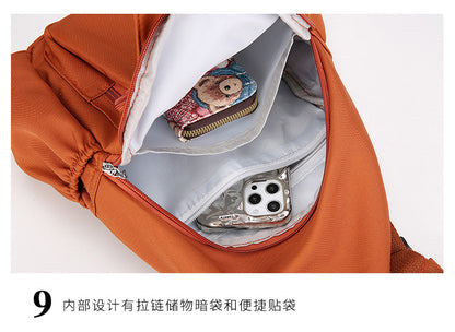 Fashion Chest Bag Backpack Fashion Trend 2024 New Women's Chest Bag Casual Anti-splashing Bag Multifunctional Chest Bag