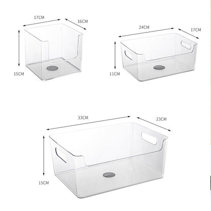 Simple Storage Box Transparent Acrylic Narrow Long Rectangular Mirror Cabinet Cosmetic Stationery Pen Kitchen Chopsticks Box