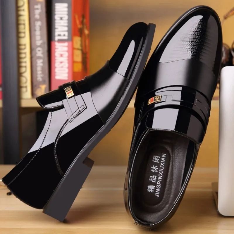 [100% cowhide] special clearance processing suit men's leather shoes thick bottom authentic cowhide shoes men's shoes dad shoes