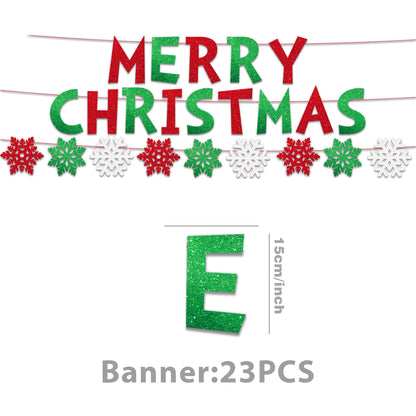 Cross-Border New Product Christmas Grinch Theme Party Decoration Flag Cartoon Party Supplies Tableware Christmas Decoration
