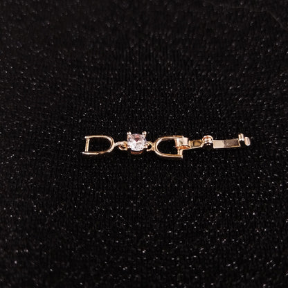 Joker bracelet necklace extended chain plated real platinum zircon 3cm lengthened first jewelry button accessories factory outlet