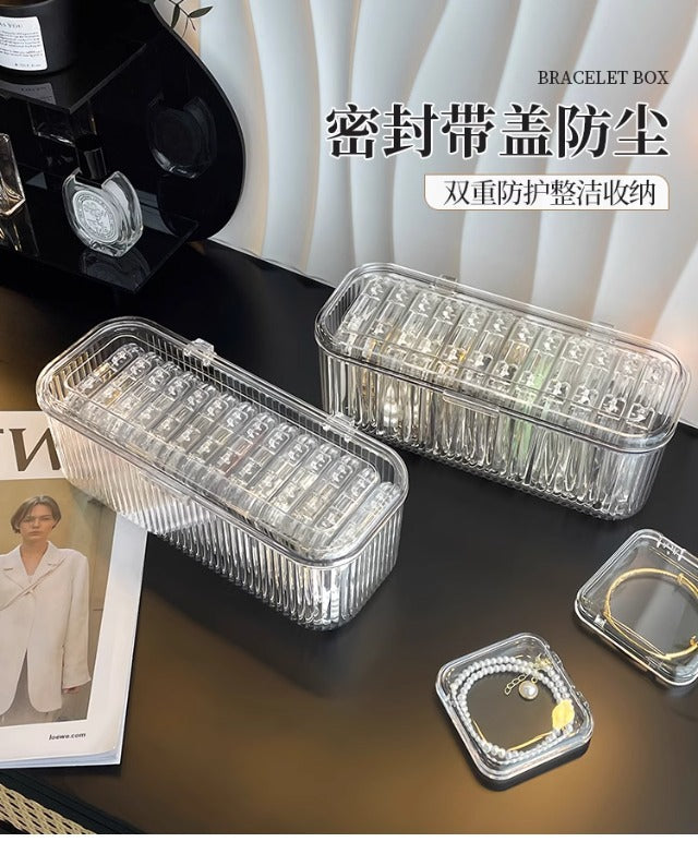 Bracelet Storage Box Transparent Anti-Oxidation Portable Crystal Bracelet Jewelry Special Bracelet Jewelry Box