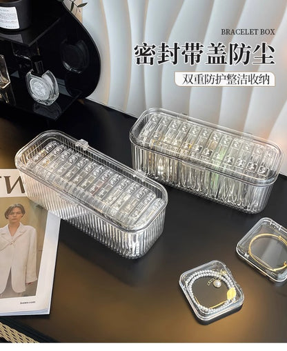 Bracelet Storage Box Transparent Anti-Oxidation Portable Crystal Bracelet Jewelry Special Bracelet Jewelry Box