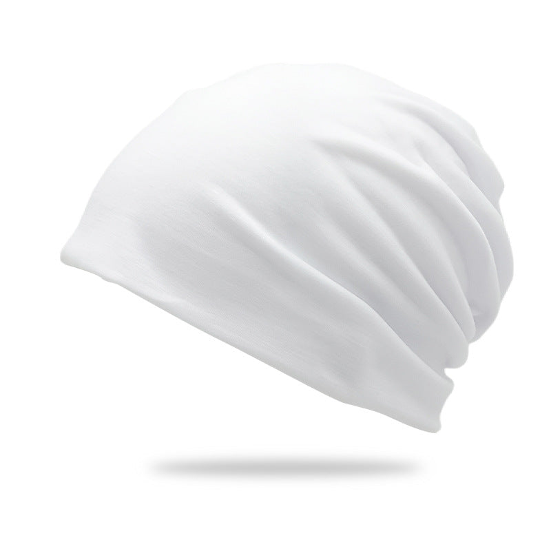 Cross-Border New Style Solid Color Slouchy Beanie, Popular Double-Layer Pullover Hat, Thin Postpartum Hat, Cold Weather Hat Wholesale