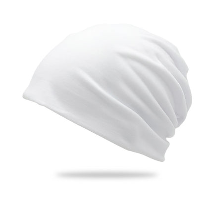 Cross-Border New Style Solid Color Slouchy Beanie, Popular Double-Layer Pullover Hat, Thin Postpartum Hat, Cold Weather Hat Wholesale