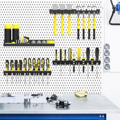 Hardware Tool Storage Rack Iron Wall-Mounted Screwdriver Pliers Rack Lightweight Design Multi-Hole Screwdriver Display Rack