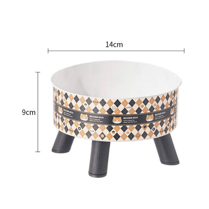 Pet Bowl Anti-overturning Cat Bowl Pet Stainless Steel Dog Bowl Cat Neck Protection High Foot Bowl Dog Food Utensils Cross-border New