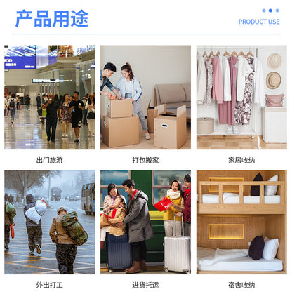Moving Bag Pp Woven Thickened Moisture-Proof Portable Clothing Organizing Luggage Bag Quilt Storage Bag Multi-Purpose Storage