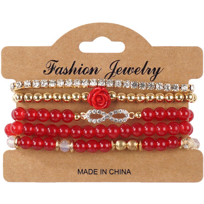 European and American Cross-Border Hot-Selling New Bohemian Bracelets Creative Tassel Multi-Layer Beaded Bracelets Fashion Jewelry
