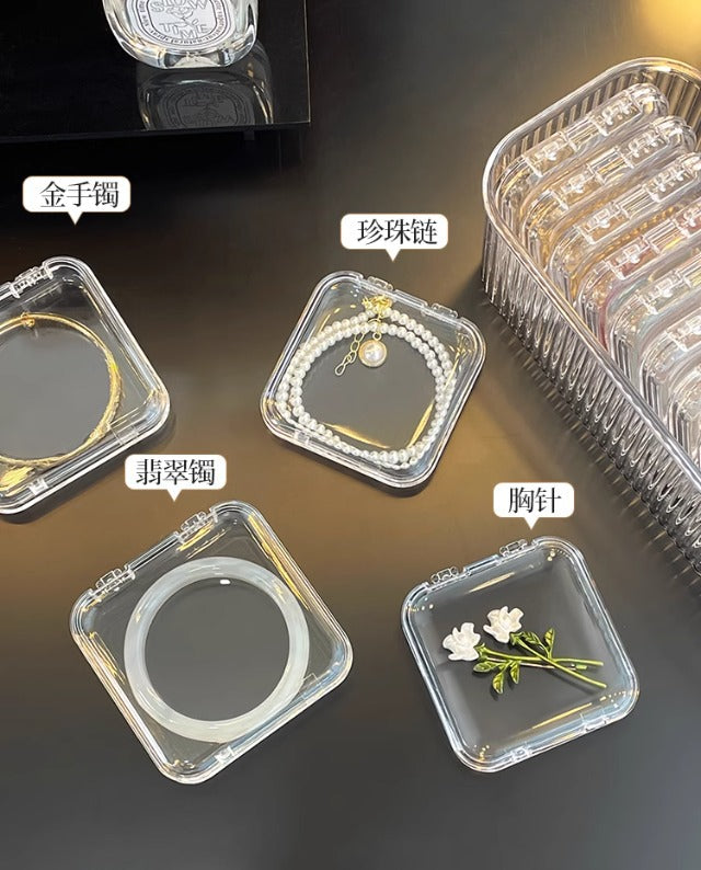 Bracelet Storage Box Transparent Anti-Oxidation Portable Crystal Bracelet Jewelry Special Bracelet Jewelry Box