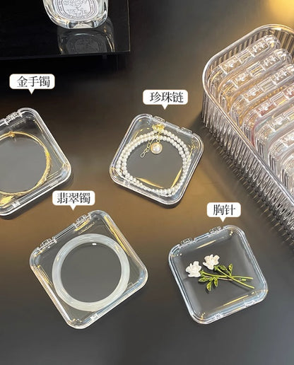 Bracelet Storage Box Transparent Anti-Oxidation Portable Crystal Bracelet Jewelry Special Bracelet Jewelry Box
