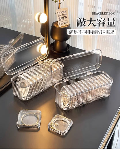 Bracelet Storage Box Transparent Anti-Oxidation Portable Crystal Bracelet Jewelry Special Bracelet Jewelry Box
