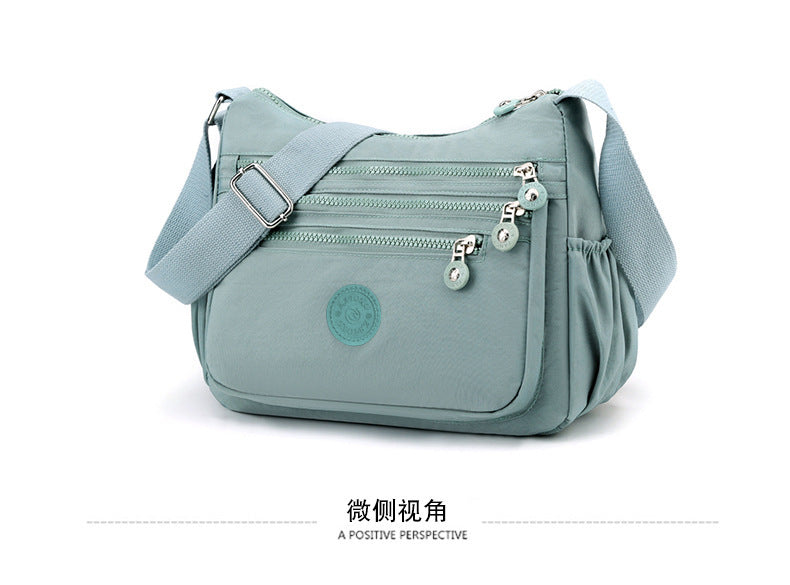 Nylon Cloth Multi-Layer Shoulder Bag Lightweight Simple Casual Crossbody Bag 2025 New Large Capacity Mother's Money Bag