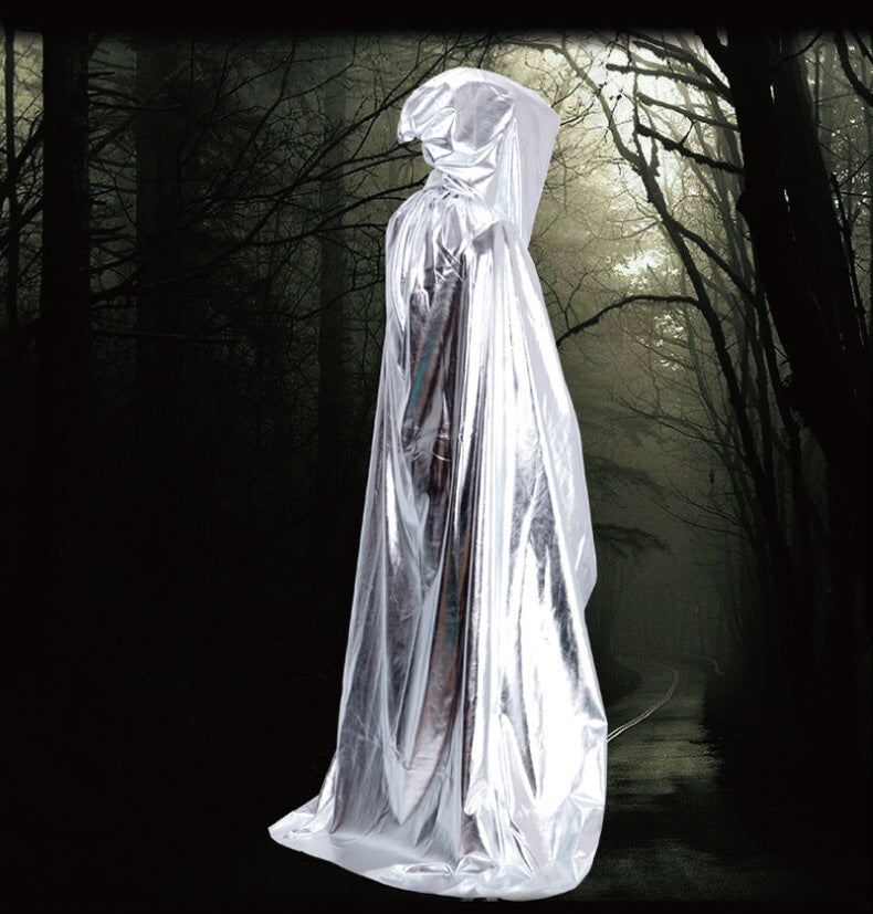 Halloween Costume Adult cosplay Death Cloak Performance Costume Black Wizard Robe Cloak Vampire