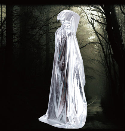 Halloween Costume Adult cosplay Death Cloak Performance Costume Black Wizard Robe Cloak Vampire