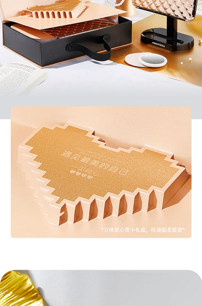 LED makeup mirror stepless dimming HD makeup makeup suit practical birthday gift cosmetics full gift box