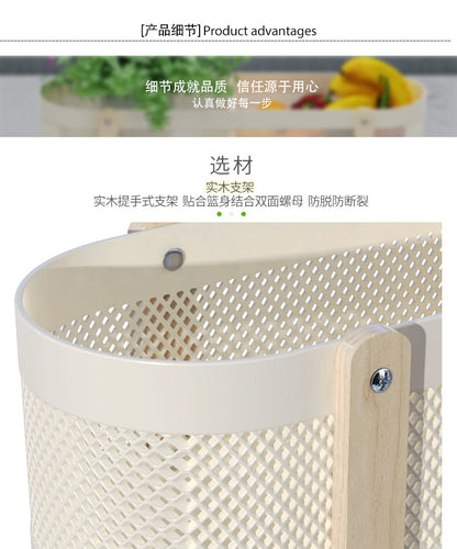 Household Desktop with Partition Room Basket Bathroom Cosmetics Large Capacity Storage Basket Creative and Practical Storage Rack