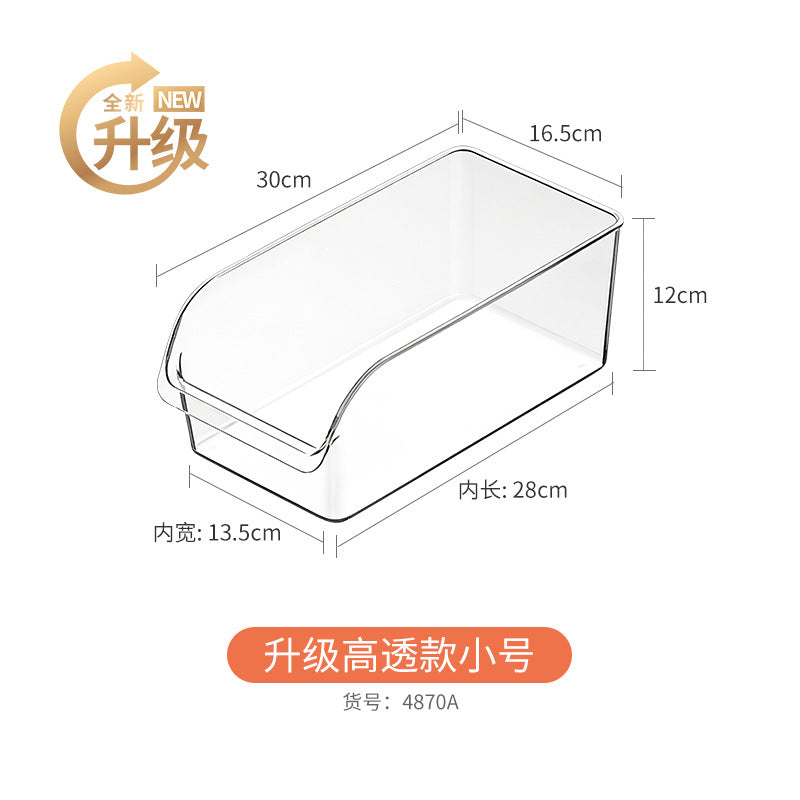 Food-Grade Storage Box, Acrylic Refrigerator Storage, Desktop Book Storage Box, Student Dormitory Sundries, Facial Mask Organization