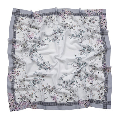 Cross-Border New Product Voile Print 110 Square Scarf Classic Lace Scarf Turban Malaysian Shawl
