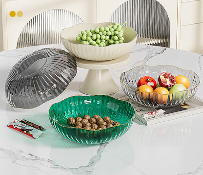 Transparent Fruit Plate, Household Plate, Living Room Display Plate, Transparent Fruit Plate, Ktv Candy and Snack Display Plate, Festive Plate