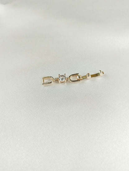 Joker bracelet necklace extended chain plated real platinum zircon 3cm lengthened first jewelry button accessories factory outlet