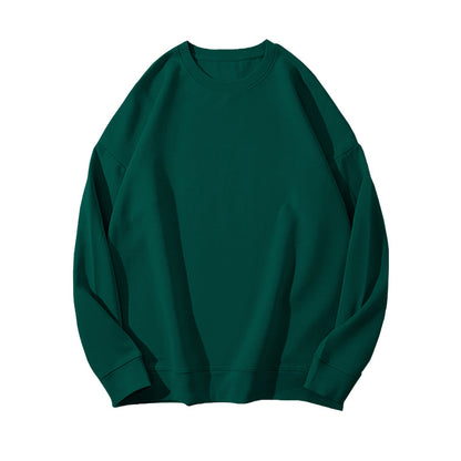 Solid Color Velvet Sweatshirt for Women in Autumn and Winter Korean Style Loose Casual Top T-Shirt Female Student Couple Outwear Bottoming Shirt