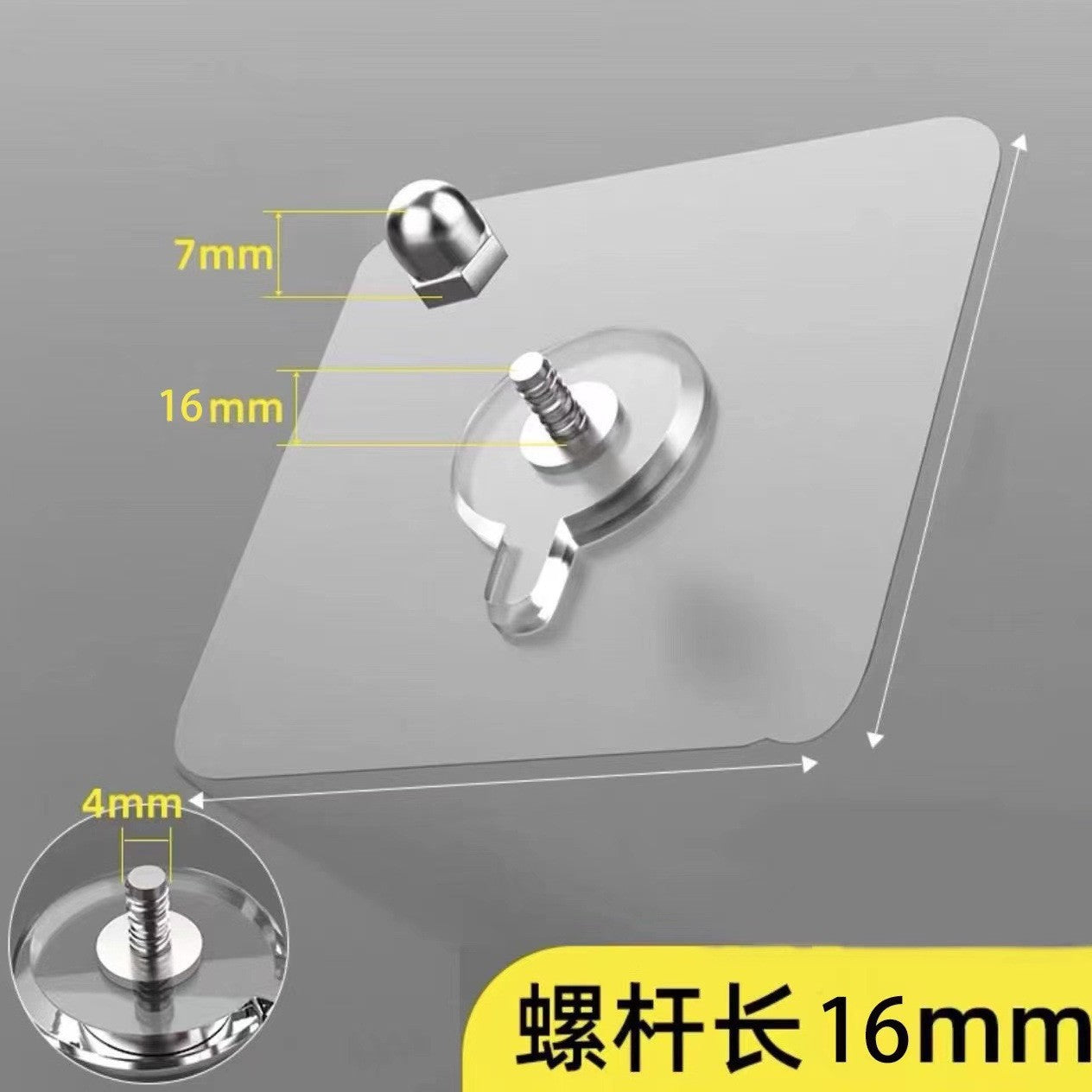 Popular Foreign Trade Traceless Adhesive Hooks, No-Drill Hooks for Hanging Picture Frames, Tiles, Wall Nails, Wall-Mounted Adhesive Hooks, No-Nail Screws