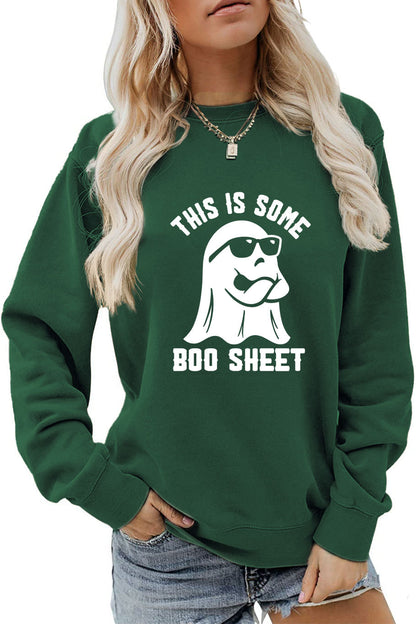 Women's Letter Printed Sweatshirt Cross-Border European and American Fashion Letter Women's Clothing 3D Printed Round Neck Sweatshirt