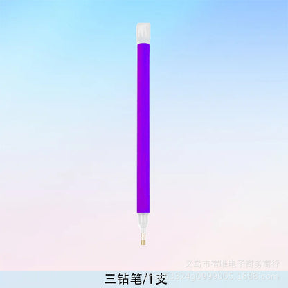 DIY new diamond painting tools suit purple drill pen mastic drill disc multi-functional open disc tool