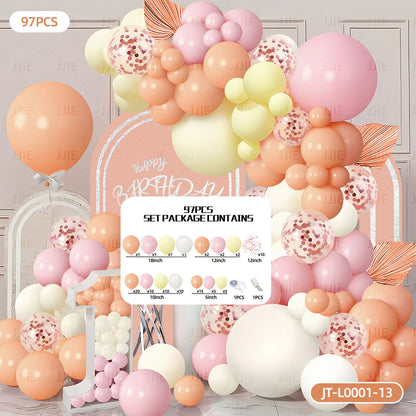 Balloon Chain Arch Set Scene Layout High-End Atmosphere Opening Birthday Party Decorations Anniversary Package