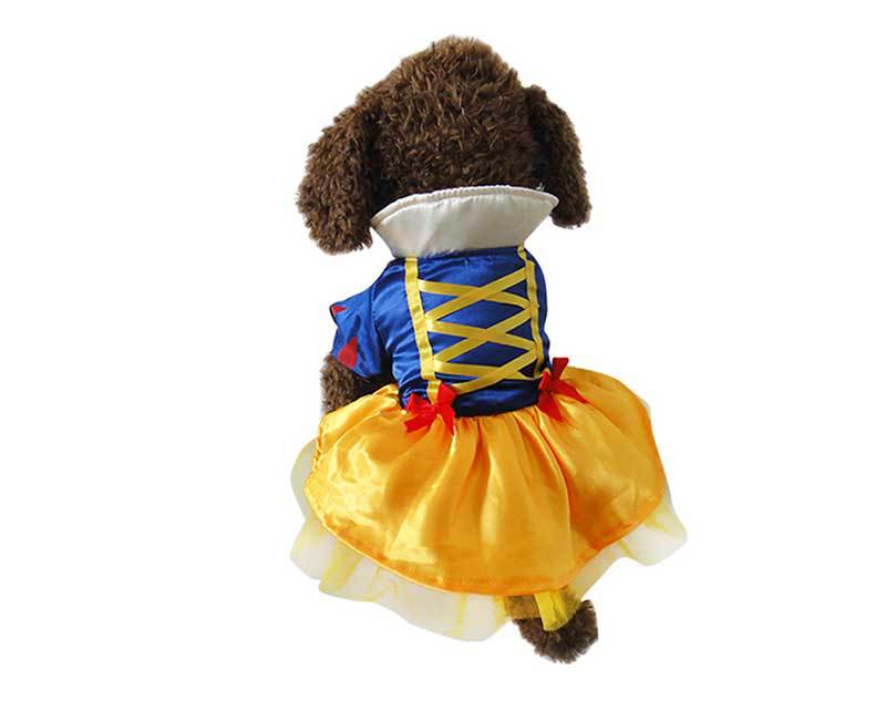 Dog Clothes Snow White Skirt Halloween Pet Dog Clothes Teddy Bears Schnery Pet Costume