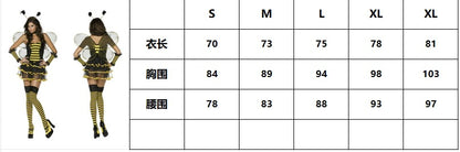 European and American Cross-Border Halloween Halloween Bee Ladybug Adult and Kidsren Cosplay Costumes Holiday Costumes
