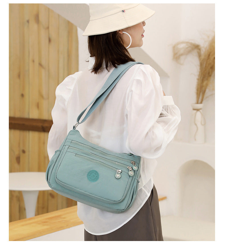 Nylon Cloth Multi-Layer Shoulder Bag Lightweight Simple Casual Crossbody Bag 2025 New Large Capacity Mother's Money Bag