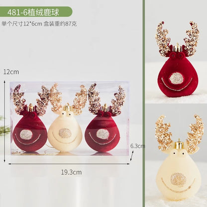 Christmas Tree Decoration Home Gold Velvet Bow Large Pendant Photo Atmosphere Props Atmosphere Flocking Bow
