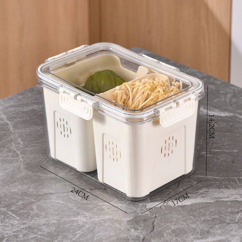 Fresh-Keeping Box Plastic Storage Thickeneded Refrigerator Dust-Proof Finishing Household Artifact Special Kitchen New Plastic Box