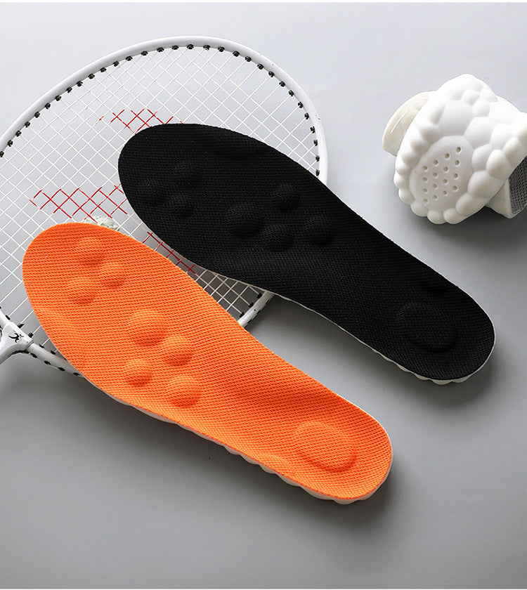 Super Soft Insoles That Feel Like Stepping on Shit, so You Won’T Get Tired after Standing for a Long Time, Thickeneded Massage for Men and Women, 4D Cloud Arch Support, Sports Shock Absorption and Sweat Absorption
