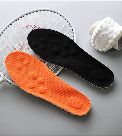 Super Soft Insoles That Feel Like Stepping on Shit, so You Won’T Get Tired after Standing for a Long Time, Thickeneded Massage for Men and Women, 4D Cloud Arch Support, Sports Shock Absorption and Sweat Absorption