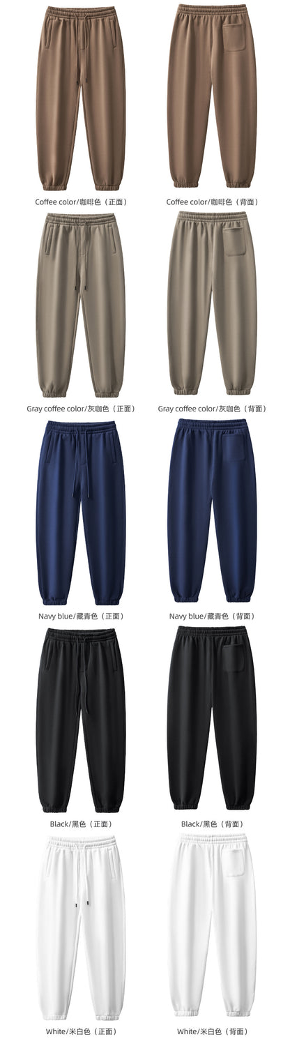 Cai Xiang Island Men's Clothing | Autumn and Winter 350g Dopamine Fleece Oversized Loose Trendy Brand Men's Sweatshirt and Pants Set