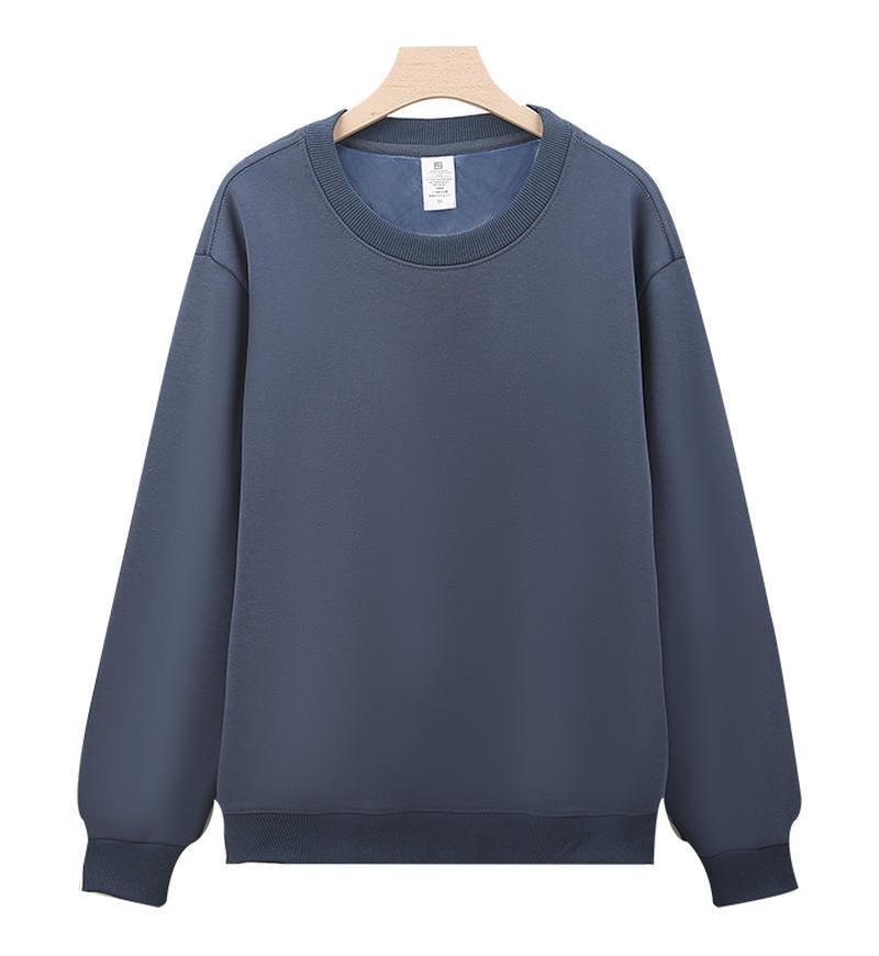 Cross-Border Heavy Sweatshirt with Logo Printed on It, Group Annual Meeting Cultural Shirt, Advertising Shirt Design, Velvet Round Neck Sweatshirt, Work Clothes